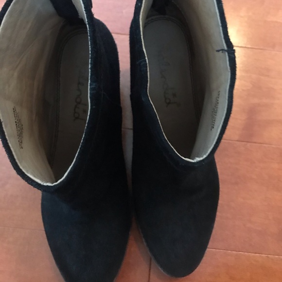 Black, suede bootie - Picture 2 of 5